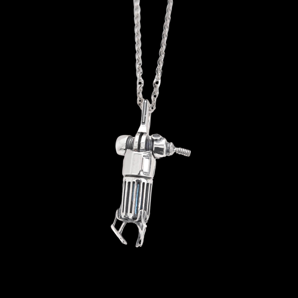 Garry’s Grabby Gun Sterling Silver Pendant Necklace