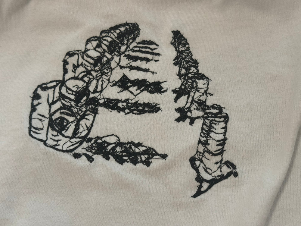 Praying Astronauts Embroidered T Shirt